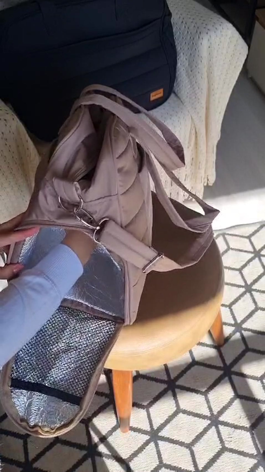 A bolsa por dentro